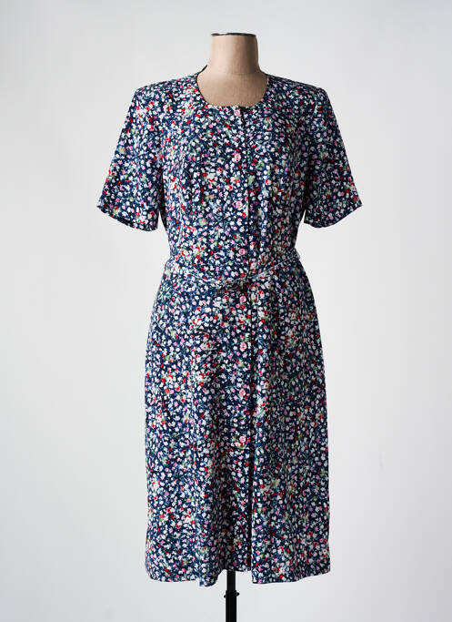 Robe mi-longue bleu GUY DUBOUIS pour femme