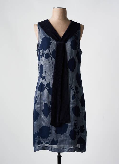 Robe mi-longue bleu GUY DUBOUIS pour femme