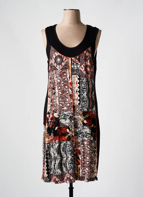 Robe mi-longue noir GUY DUBOUIS pour femme