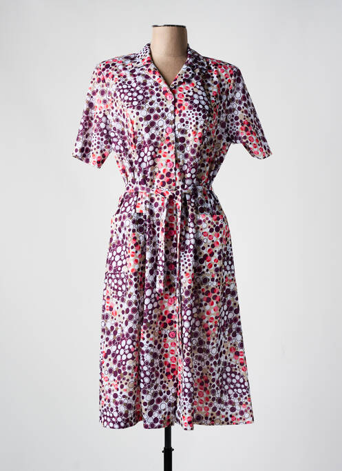 Robe mi-longue violet GUY DUBOUIS pour femme