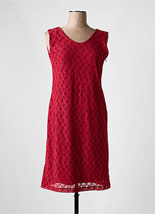 Robe mi-longue sans manche sans manche orange GUY DUBOUIS femme