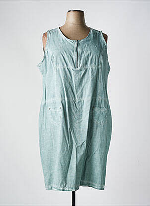 Robe mi-longue sans manche sans manche vert MERI & ESCA femme