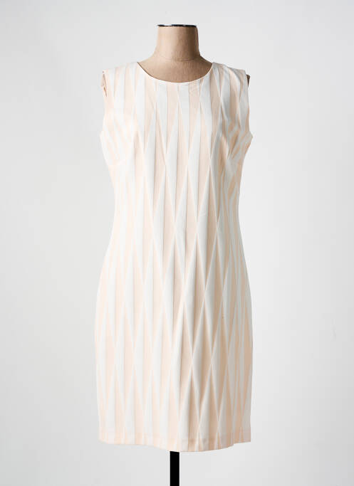 Robe mi-longue beige GUY DUBOUIS pour femme