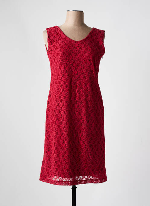 Robe mi-longue orange GUY DUBOUIS pour femme