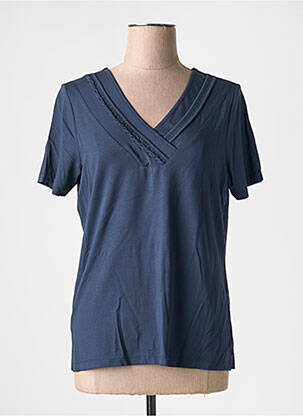 T-shirt col v manches courtes gris GUY DUBOUIS femme