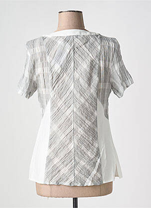 Top imprimé fantaisie manches courtes gris MERI & ESCA femme