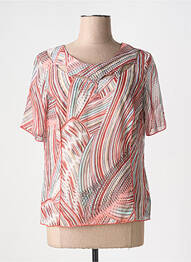 Blouse manches courtes manches courtes beige IMPULSION femme