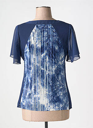 Top imprimé fantaisie manches courtes bleu MERI & ESCA femme