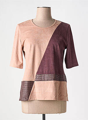 Top manches courtes manches courtes marron MERI & ESCA femme