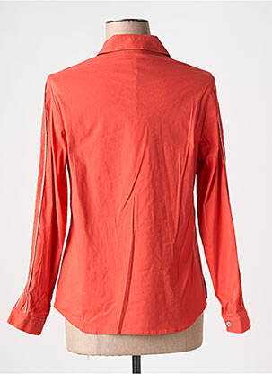 Chemisier coupe cintrée manches longues orange GUY DUBOUIS femme