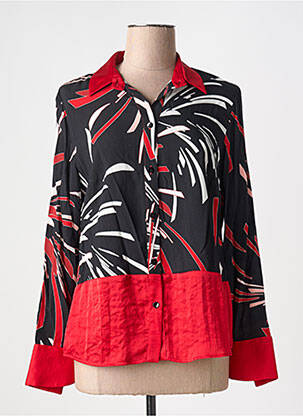 Chemisier coupe cintrée manches longues rouge MERI & ESCA femme