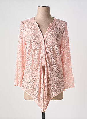 Chemisier coupe cintrée manches longues rose GREGORY PAT femme