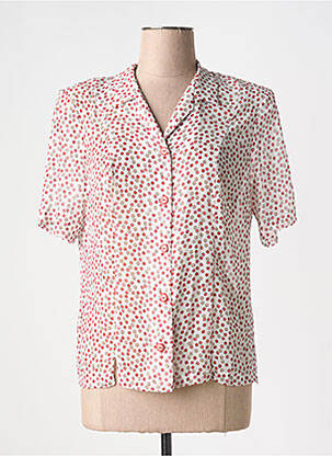 Chemisier manches courtes manches courtes blanc GUY DUBOUIS femme