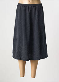Jupe mi-longue taille normale bleu GUY DUBOUIS femme