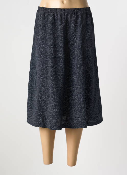 Jupe mi-longue bleu GUY DUBOUIS pour femme