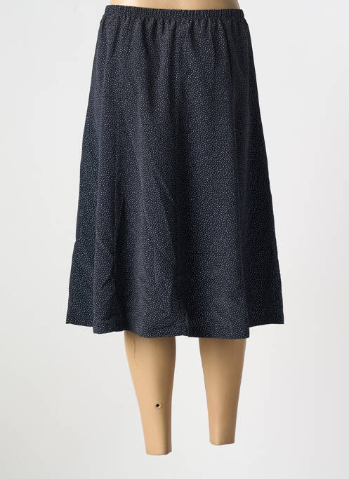 Jupe mi-longue bleu GUY DUBOUIS pour femme