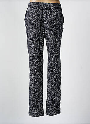 Pantalon droit tissage crêpe taille normale bleu GUY DUBOUIS femme