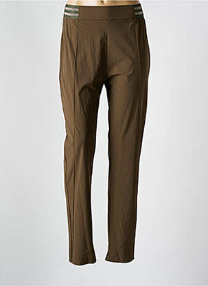 Pantalon slim taille élastique taille normale vert MERI & ESCA femme