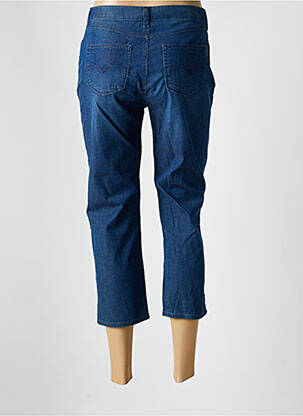 Pantacourt stretch taille normale bleu GUY DUBOUIS femme