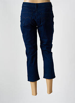 Pantacourt stretch taille normale bleu fonce GUY DUBOUIS femme