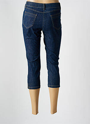 Pantacourt stretch taille normale bleu GUY DUBOUIS femme