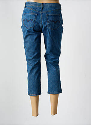 Pantacourt stretch taille normale bleu GUY DUBOUIS femme