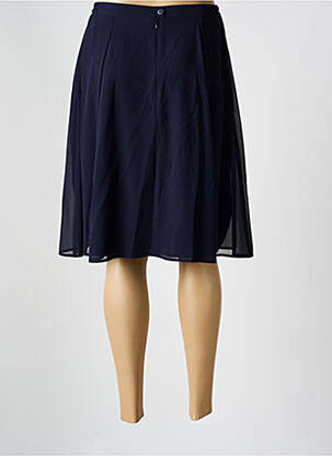 Jupe mi-longue taille normale bleu GUY DUBOUIS femme
