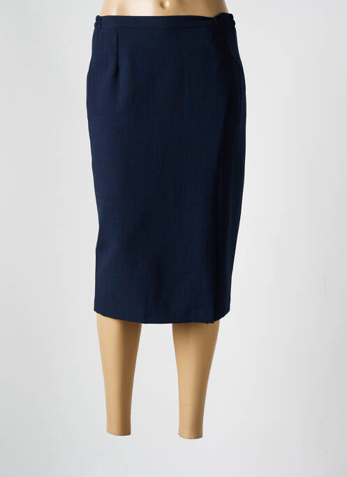 Jupe mi-longue bleu FRANCE RIVOIRE pour femme