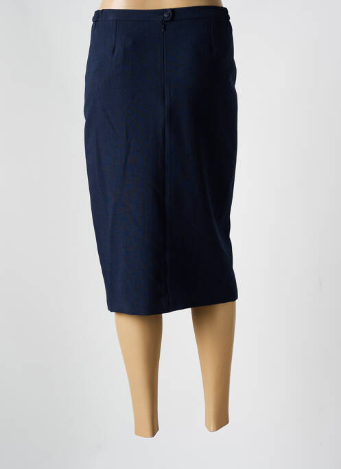 Jupe mi-longue bleu GUY DUBOUIS pour femme
