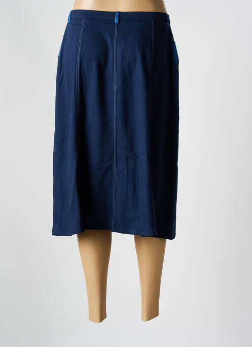 Jupe mi-longue bleu GUY DUBOUIS pour femme