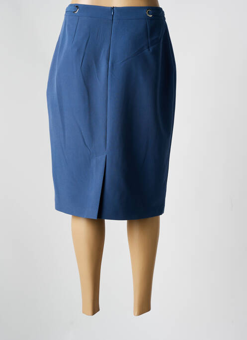 Jupe mi-longue bleu GUY DUBOUIS pour femme
