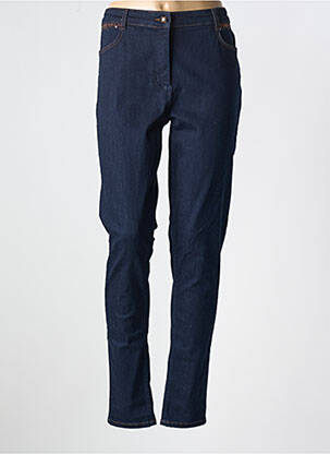 Jeans coupe slim stretch taille normale bleu CHRISTINE LAURE femme