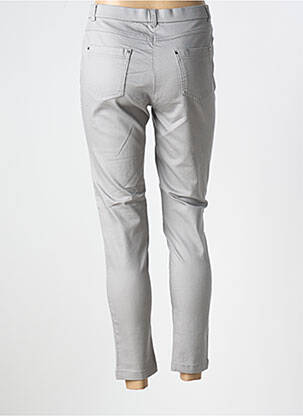 Pantalon 7/8 stretch taille normale gris CHRISTINE LAURE femme