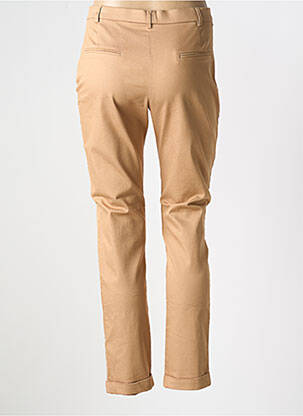 Pantalon droit stretch taille normale marron CHRISTINE LAURE femme