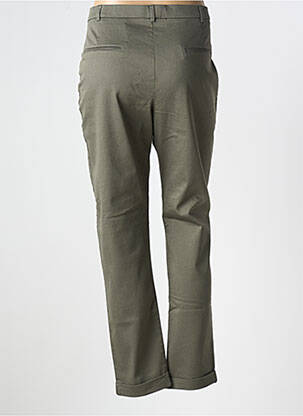 Pantalon droit stretch taille normale vert CHRISTINE LAURE femme
