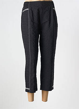 Pantacourt coupe droite taille normale noir CHRISTINE LAURE femme