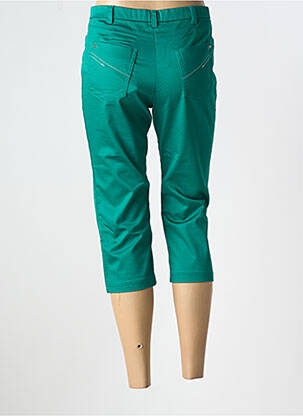 Pantacourt stretch taille normale vert CHRISTINE LAURE femme