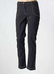 Jeans coupe slim noir CHRISTINE LAURE pour femme seconde vue