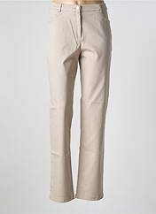 Pantalon droit beige CHRISTINE LAURE pour femme seconde vue