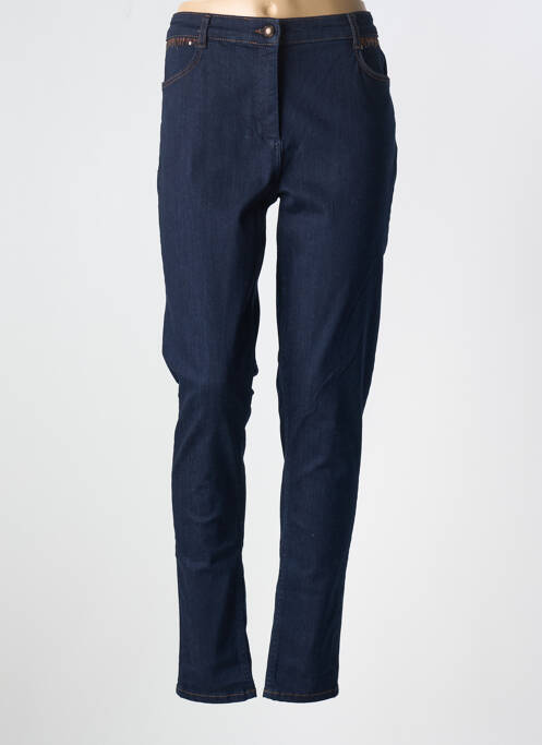 Jeans coupe slim bleu CHRISTINE LAURE pour femme