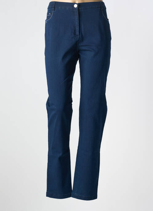 Jeans coupe slim bleu CHRISTINE LAURE pour femme