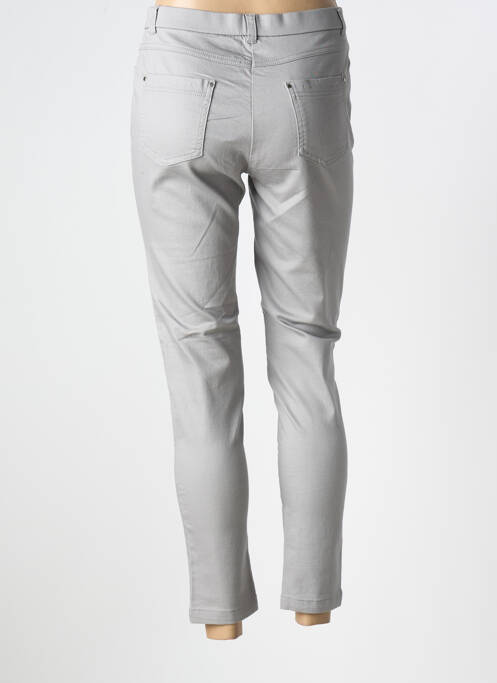 Pantalon 7/8 gris CHRISTINE LAURE pour femme