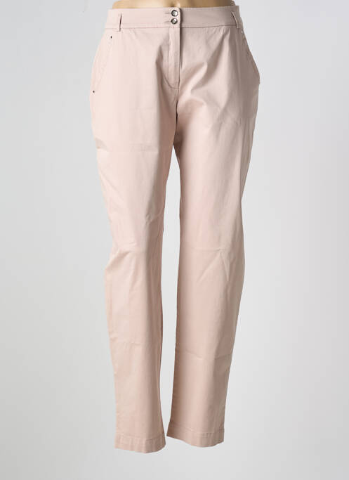Pantalon chino rose CHRISTINE LAURE pour femme