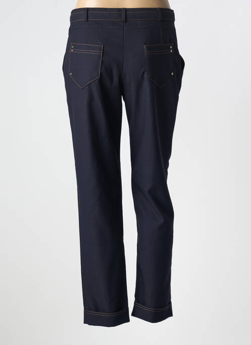 Pantalon droit bleu CHRISTINE LAURE pour femme