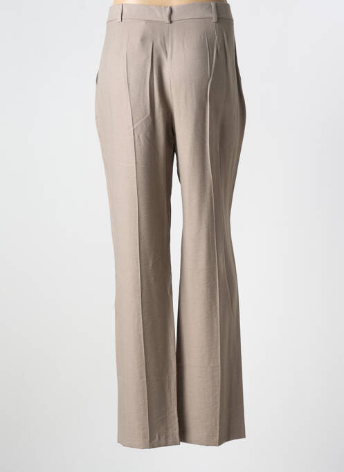 Pantalon droit marron CHRISTINE LAURE pour femme