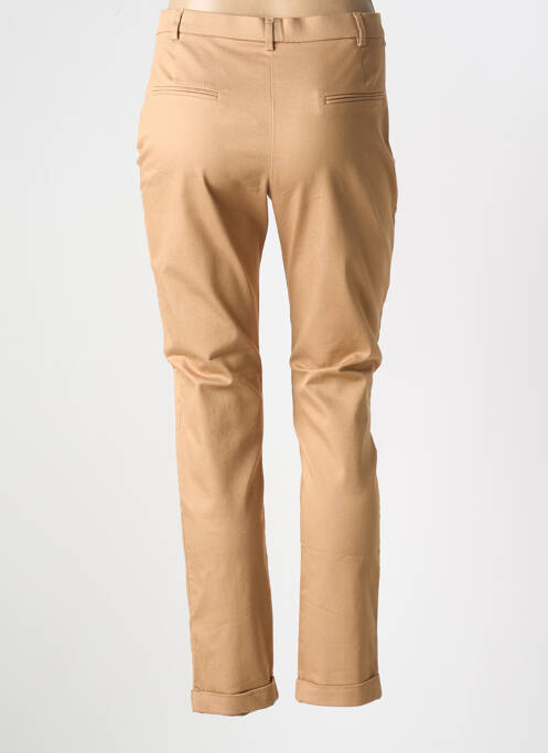 Pantalon droit marron CHRISTINE LAURE pour femme