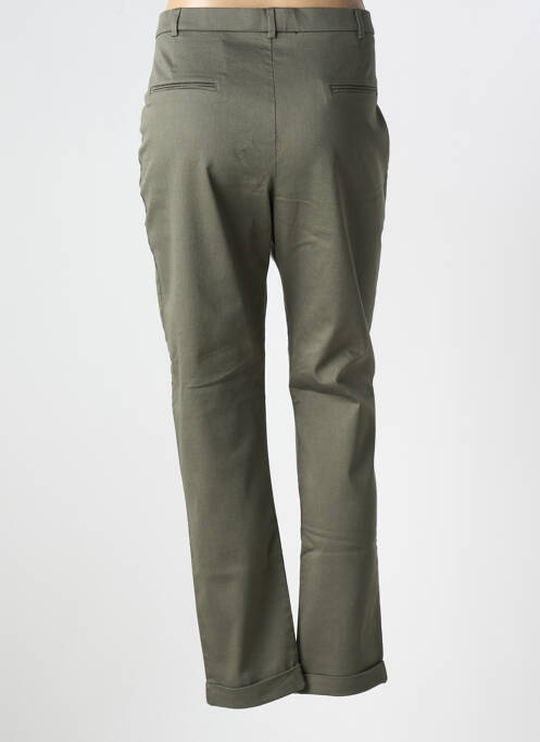 Pantalon droit vert CHRISTINE LAURE pour femme