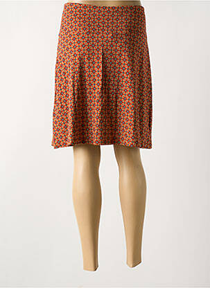 Jupe courte coupe évasée marron KING LOUIE femme