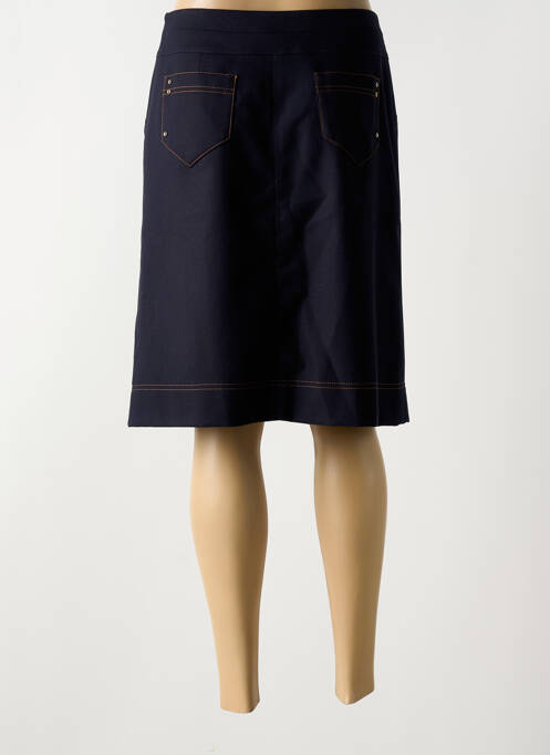 Jupe mi-longue bleu CHRISTINE LAURE pour femme