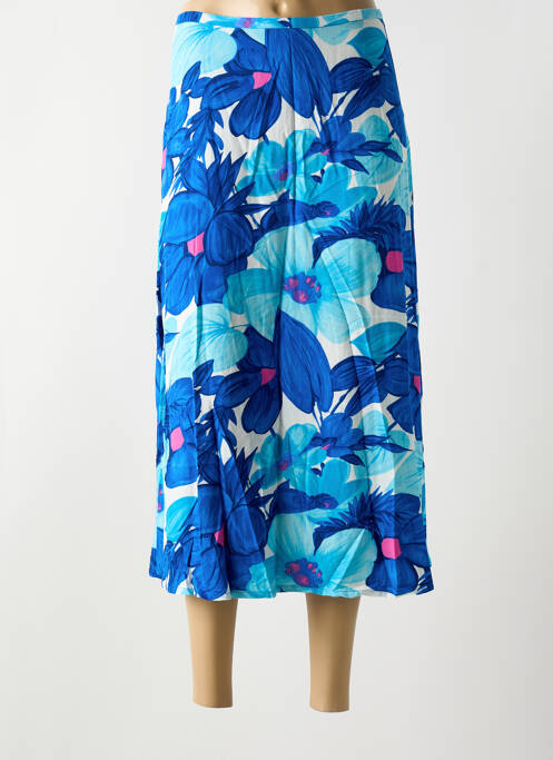 Jupe mi-longue bleu KING LOUIE pour femme